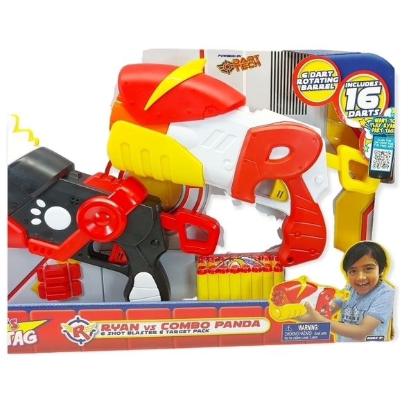 Ryans World Dart Tag Ryan vs Combo Panda 2 Pack Blasters - Picture 3 of 6